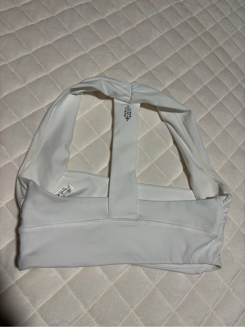 Free People White Sports Bra